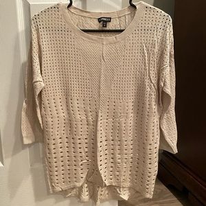 Express 3/4 sleeve shirt, size small
